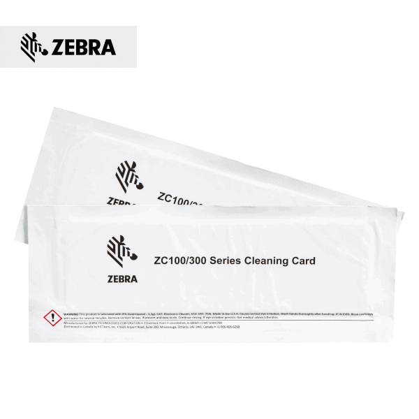 Zebra 2 kartice za čišćenje za ZC seriju